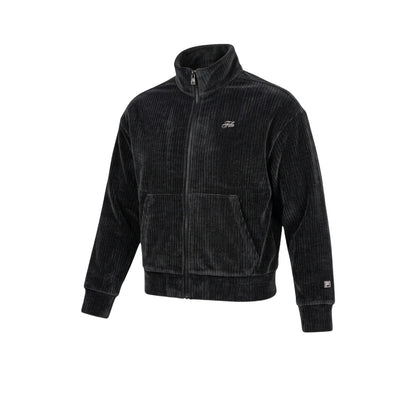 FILA Velour Corduroy เสื้อแจ็คเก็ตออกกำลังกายผู้หญิง