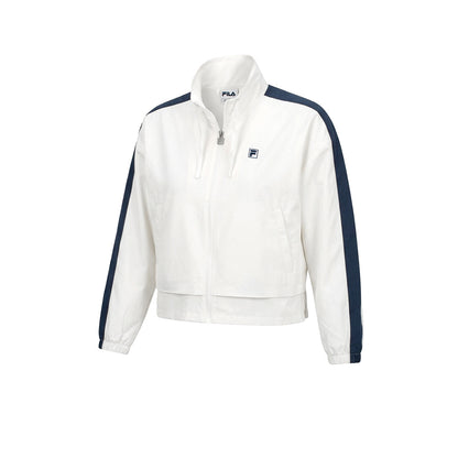 FILA Stretch Pleated เสื้อแจ็คเก็ตออกกำลังกายผู้หญิง
