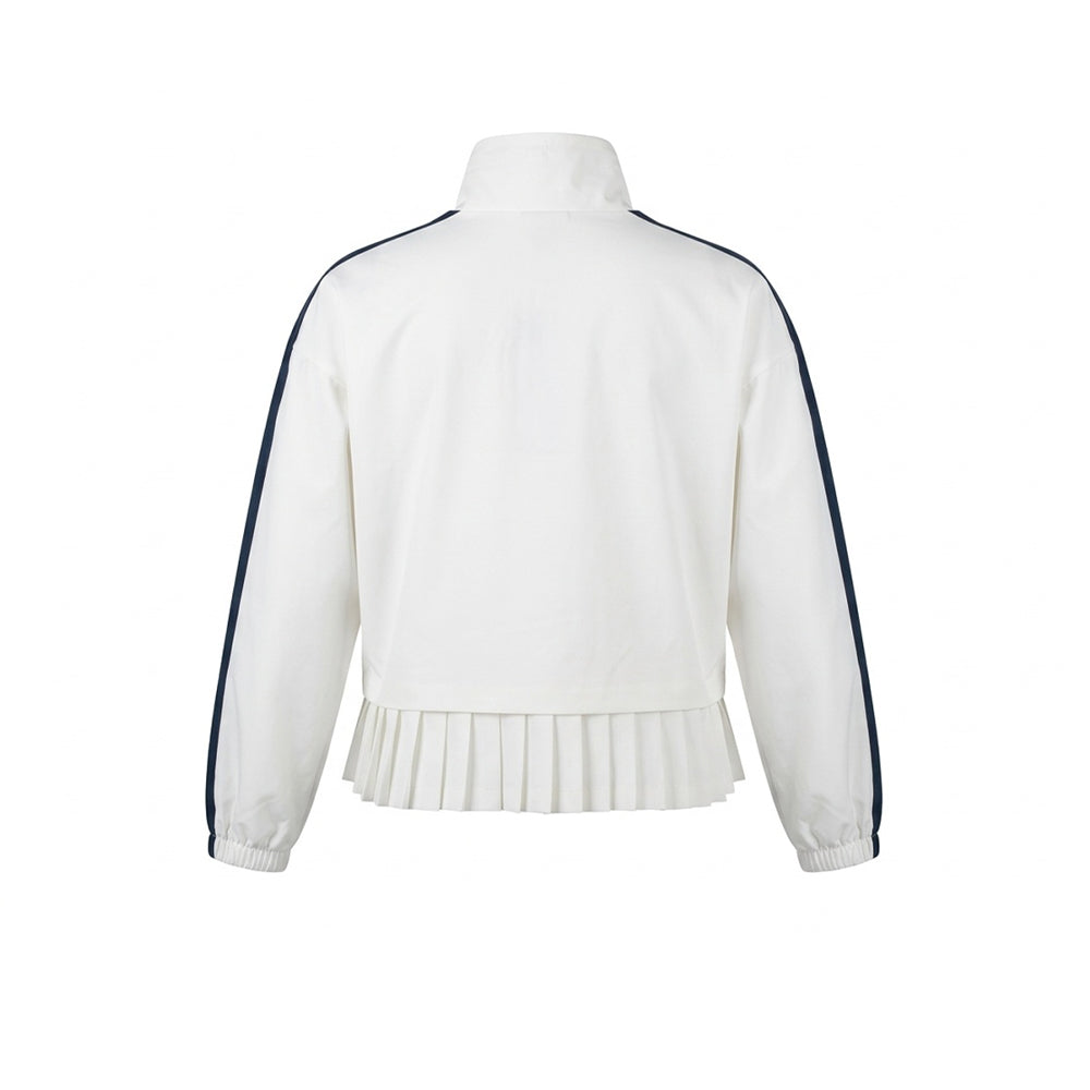 FILA Stretch Pleated เสื้อแจ็คเก็ตออกกำลังกายผู้หญิง Supersports Thailand