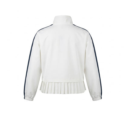 FILA Stretch Pleated เสื้อแจ็คเก็ตออกกำลังกายผู้หญิง