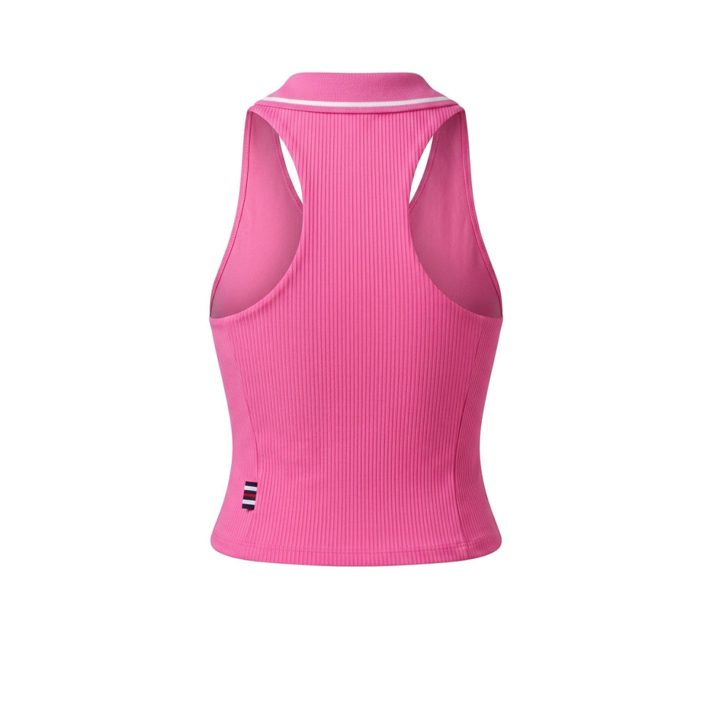 FILA Ribbed Sleeveless เสื้อกล้ามออกกำลังกายผู้หญิง Supersports Thailand