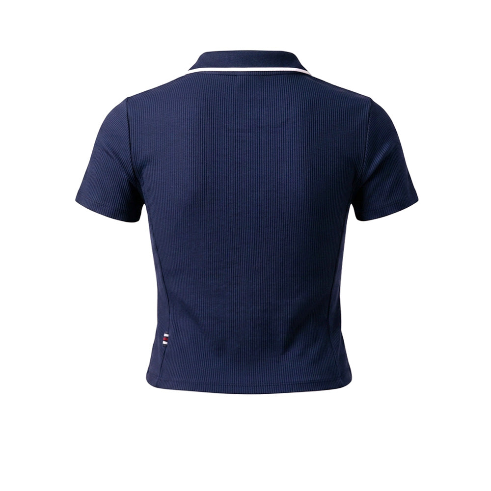 FILA Rib Polo เสื้อโปโลออกกำลังกายผู้หญิง Supersports Thailand