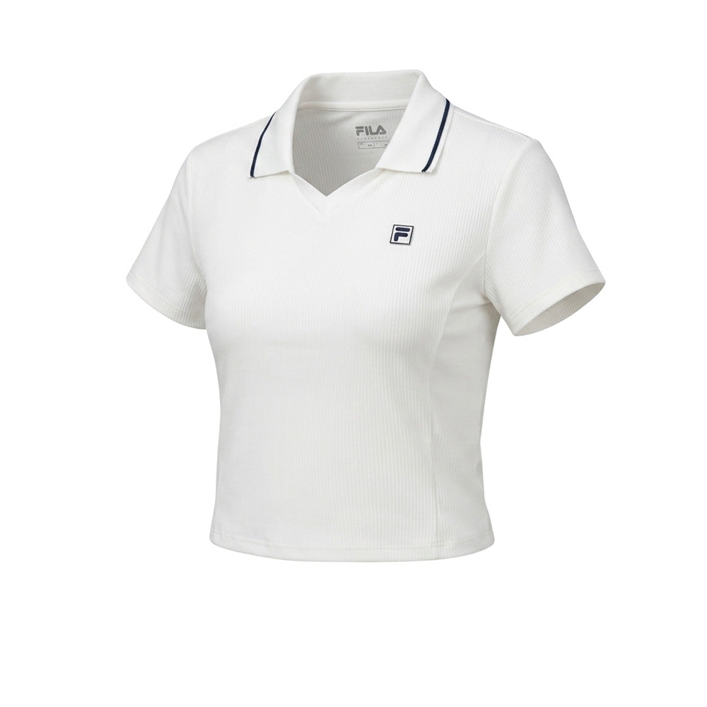 FILA Rib Polo Women's Training Polo Shirt - Supersports Thailand Supersports Thailand
