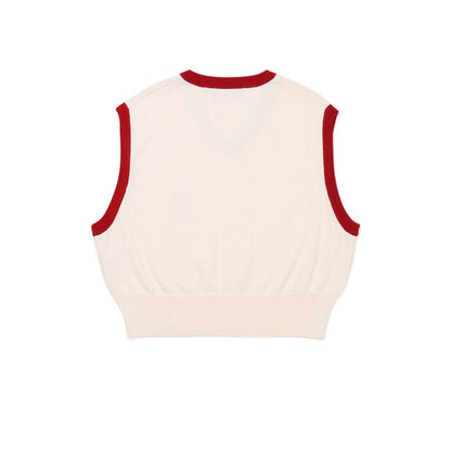 FILA Heritage Cropped V-Neck Unisex Sweat Vest