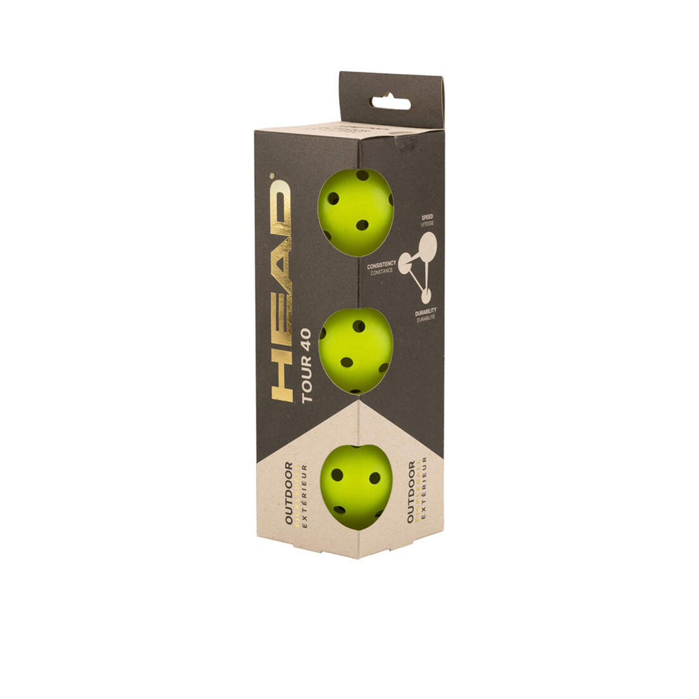 HEAD Tour 40 Pickleball Ball (3 Pieces) - Supersports Thailand