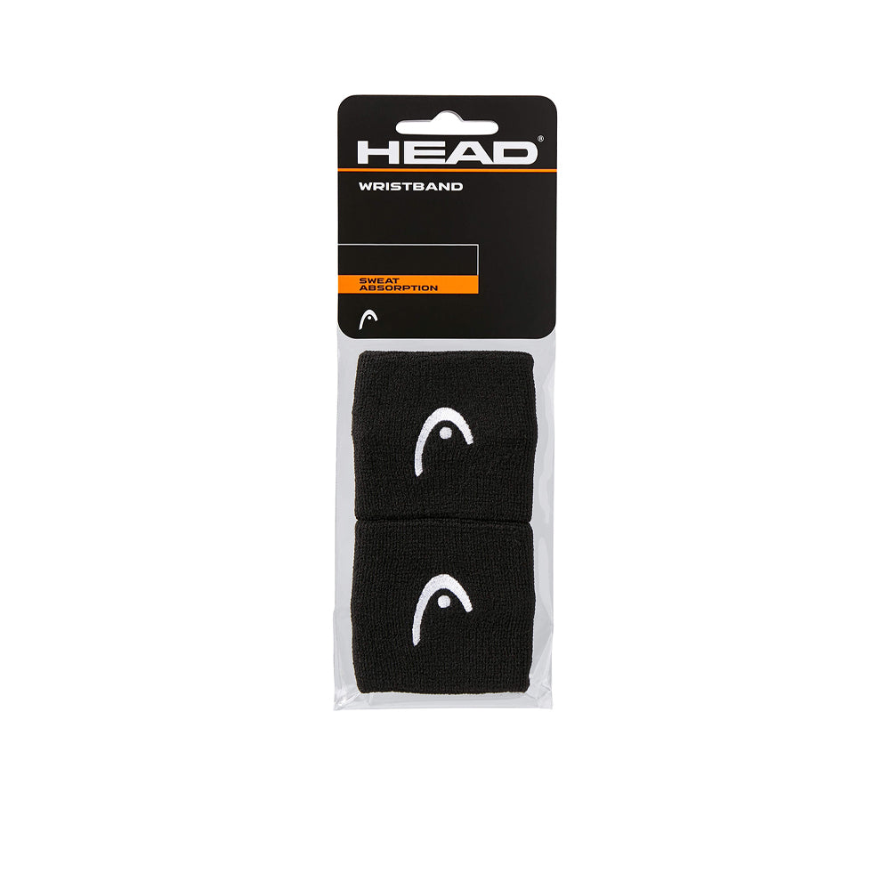 HEAD Black 2.5" Unisex Tennis Wristband - Supersports Thailand