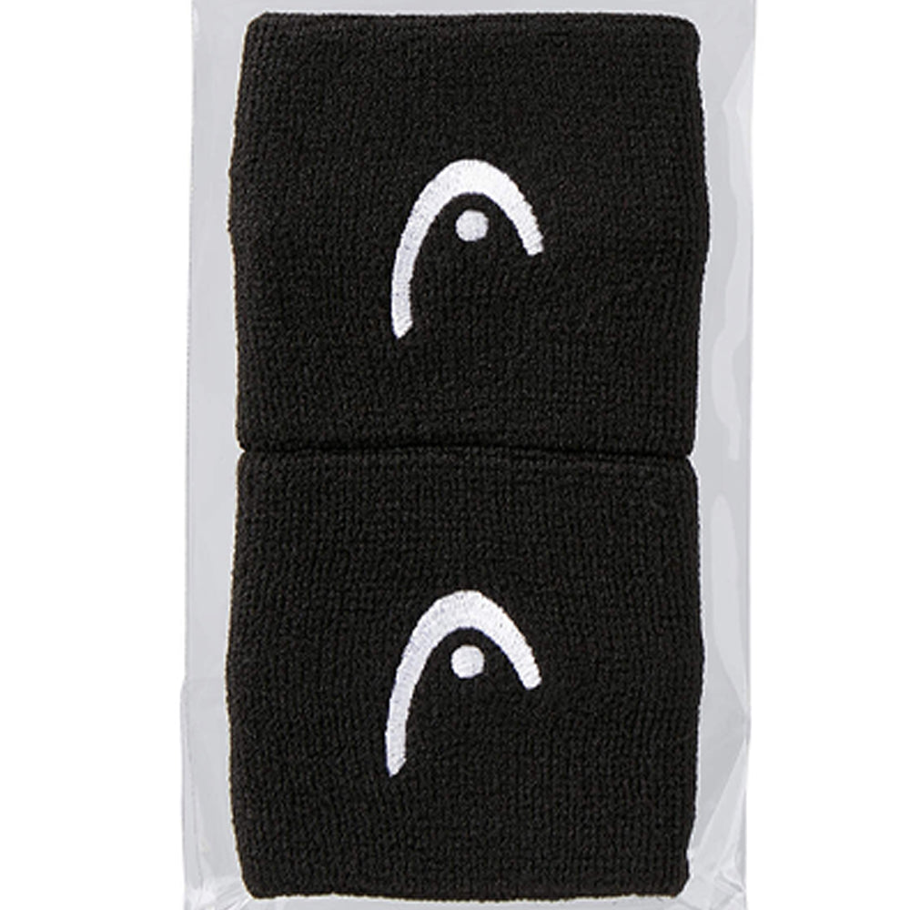 HEAD Black 2.5" Unisex Tennis Wristband - Supersports Thailand