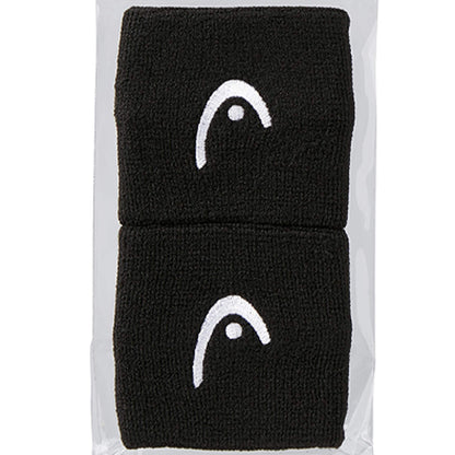 HEAD Black 2.5" Unisex Tennis Wristband - Supersports Thailand
