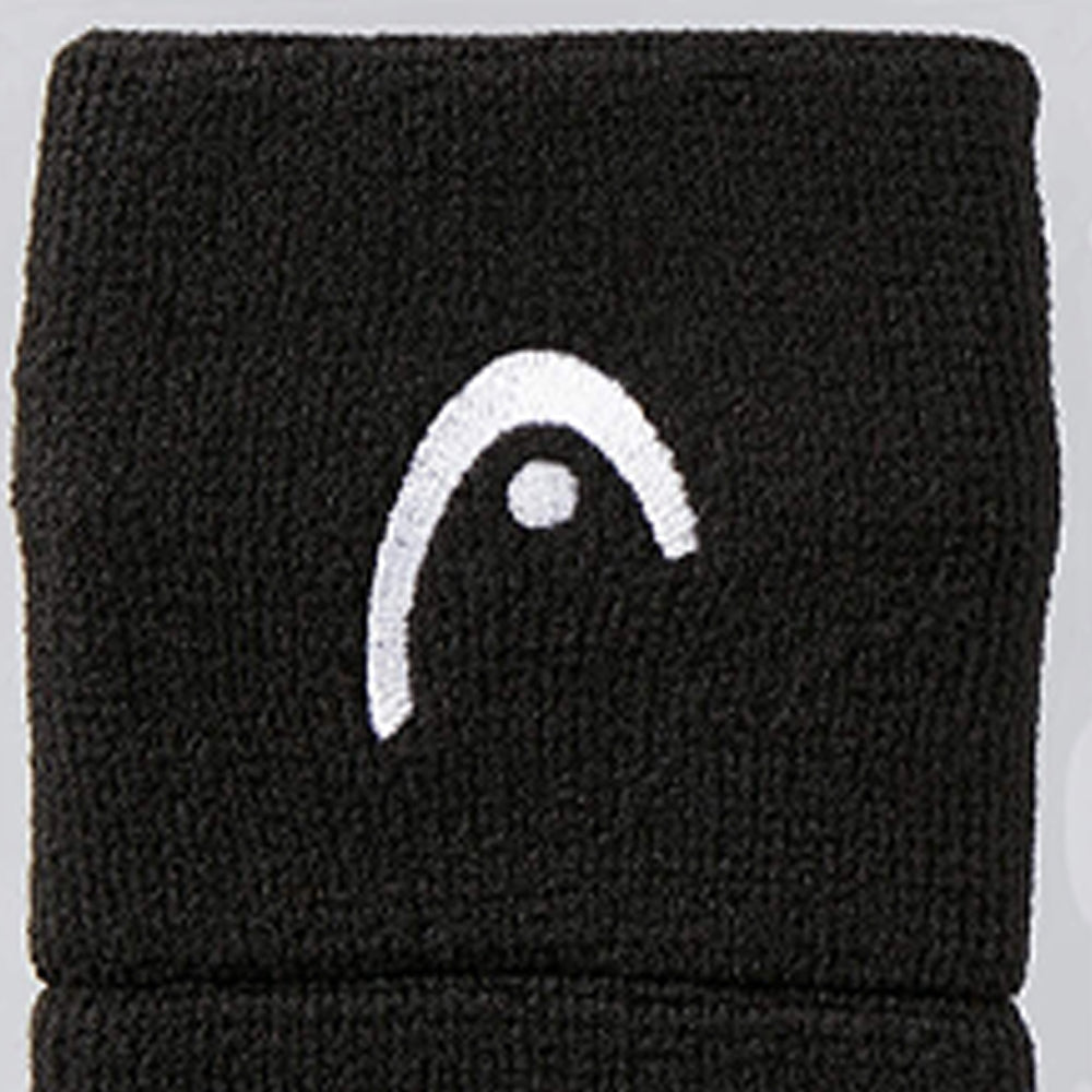 HEAD Black 2.5" Unisex Tennis Wristband - Supersports Thailand
