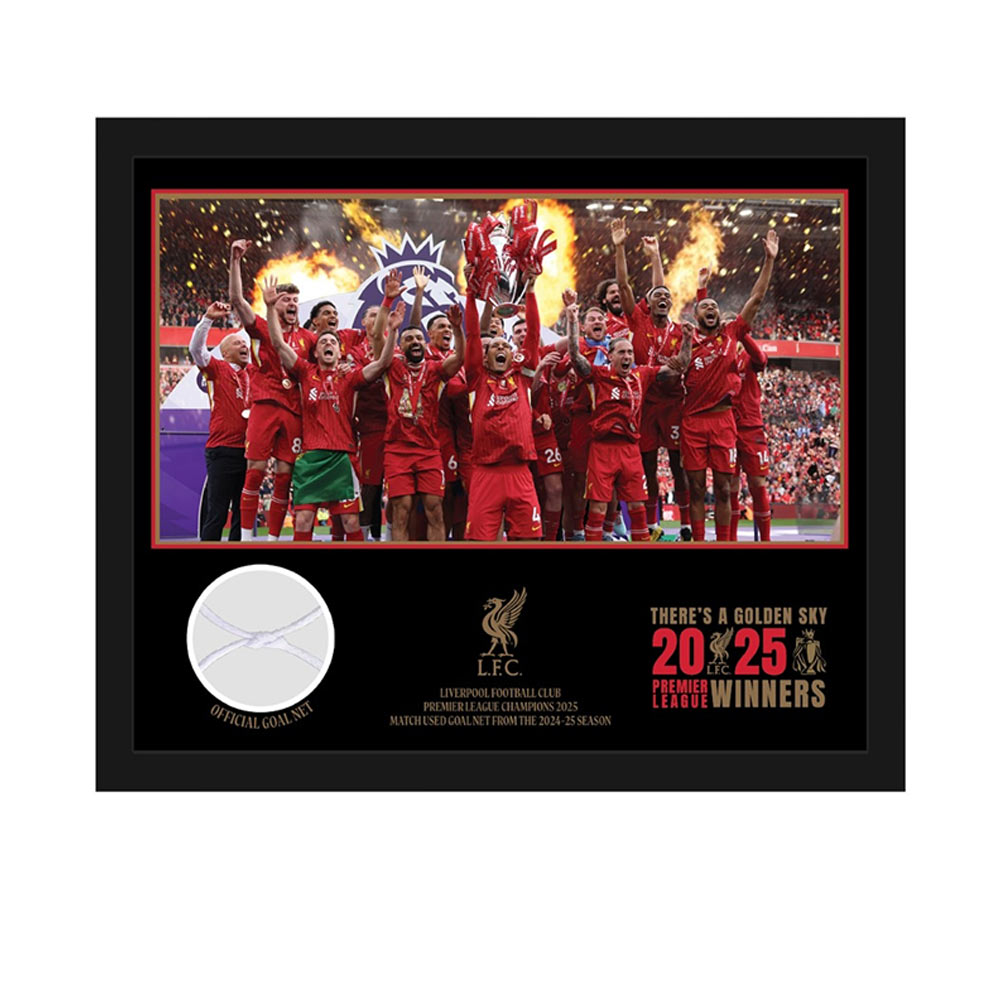 LFC Premier League Goal Net Piece Framed - Supersports Thailand