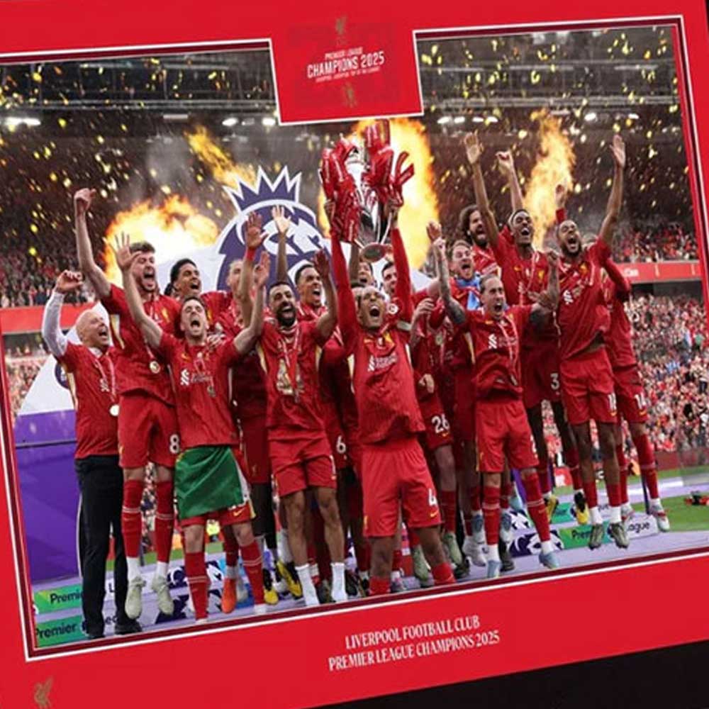LFC Premier League Trophy Lift 8 x 6 Glass Framed - Supersports Thailand Supersports Thailand