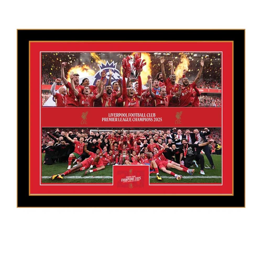 LFC Premier League Trophy Lift 12 x 16 Montage Framed - Supersports Thailand