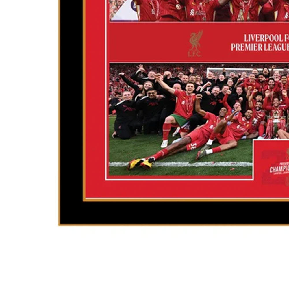 LFC Premier League Trophy Lift 12 x 16 Montage Framed - Supersports Thailand Supersports Thailand