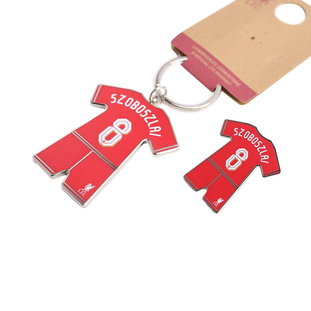 LFC Dominik Szoboszlai 2024/25 ชุดพวงกุญแจและเข็มกลัด