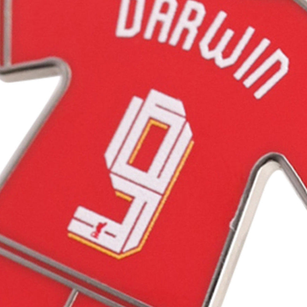 LIVERPOOL FOOTBALL CLUB Darwin Núñez  2024/25 Badge And Keyring Set