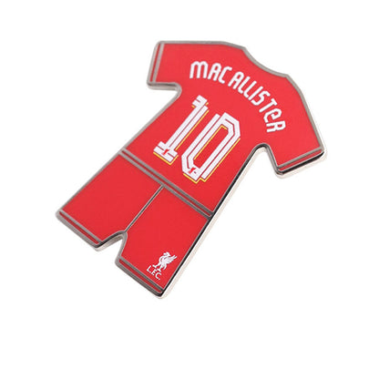LIVERPOOL FOOTBALL CLUB Alexis Mac Allister 2024/25 Badge And Keyring Set