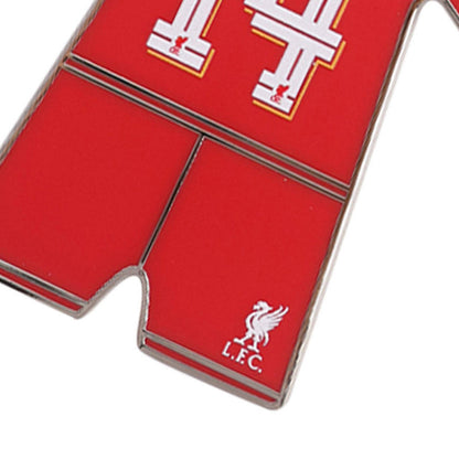 LIVERPOOL FOOTBALL CLUB Federico Chiesa 2024/25 Badge And Keyring Set