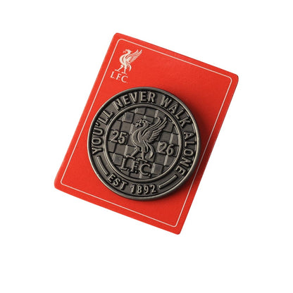 LFC Red Full Scarf & Pin Badge Membership Set