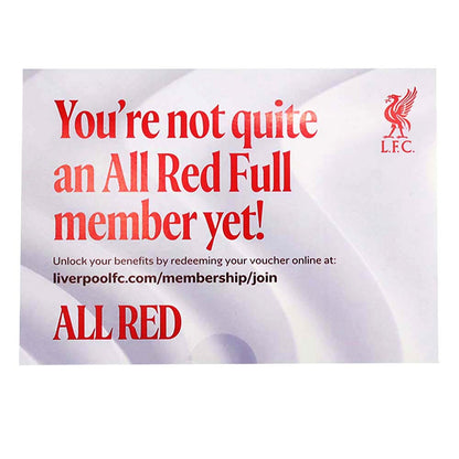 LFC Red Full Scarf & Pin Badge Membership Set