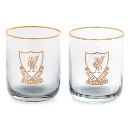 LIVERPOOL FOOTBALL CLUB Gold logo Tumblers (2 Pack)