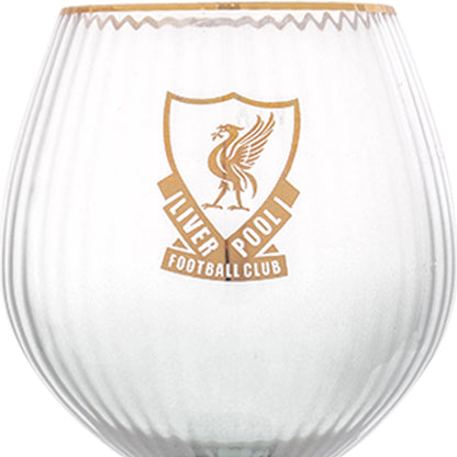 LIVERPOOL FOOTBALL CLUB Gold logo Gin Glass