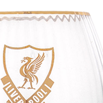 LIVERPOOL FOOTBALL CLUB Gold logo Gin Glass