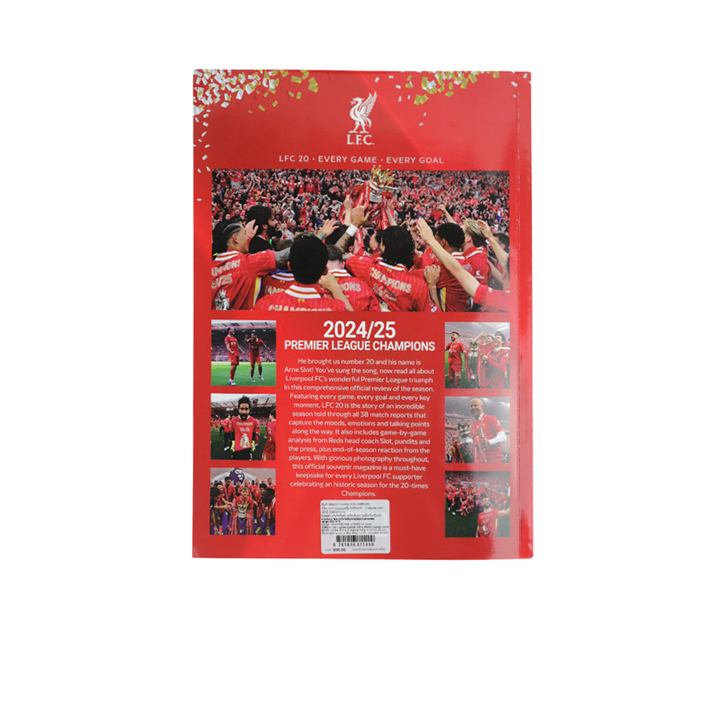LFC 20 - Premier League Champions 2024/25 Every Game Every Goal Magazine - Supersports Thailand Supersports Thailand