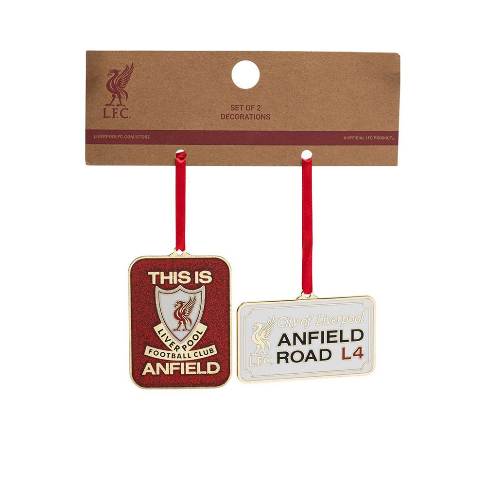 LFC TIA & Anfield Road Sign ของประดับต้นคริสต์มาส (2 ชิ้น) Supersports Thailand