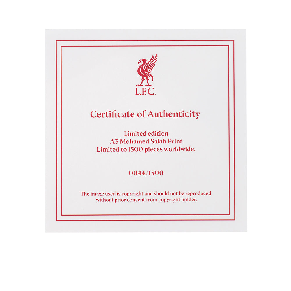 LFC Salah Montage Limited Edition Print Postcard - Supersports Thailand