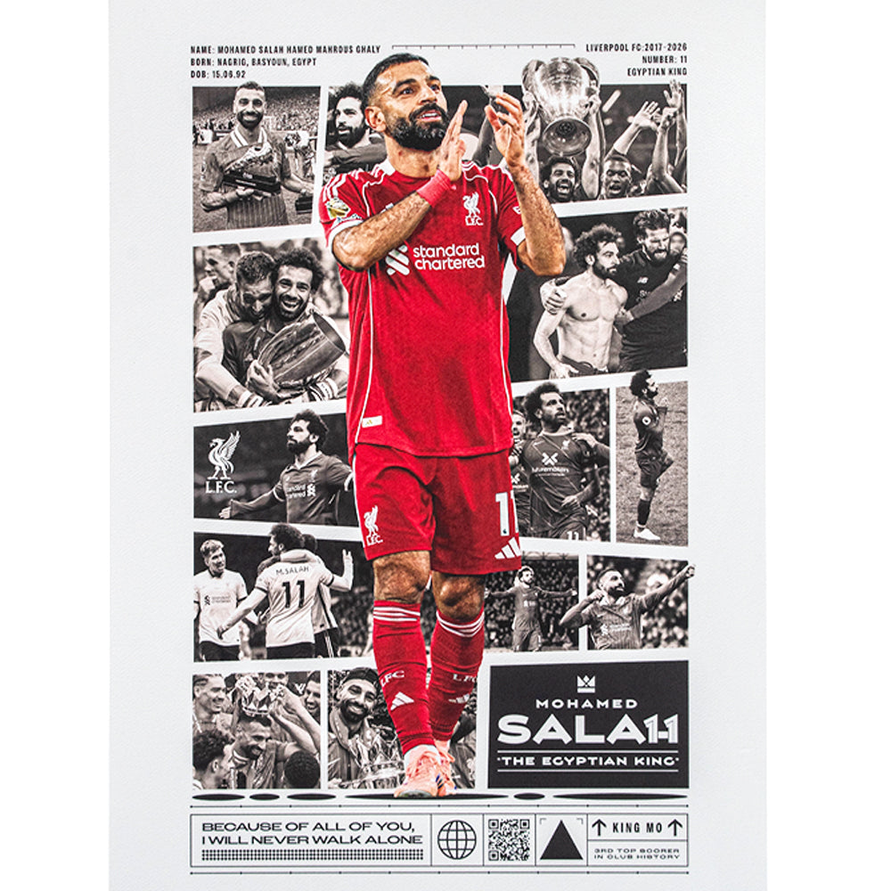 LFC Salah Montage Limited Edition Print Postcard - Supersports Thailand