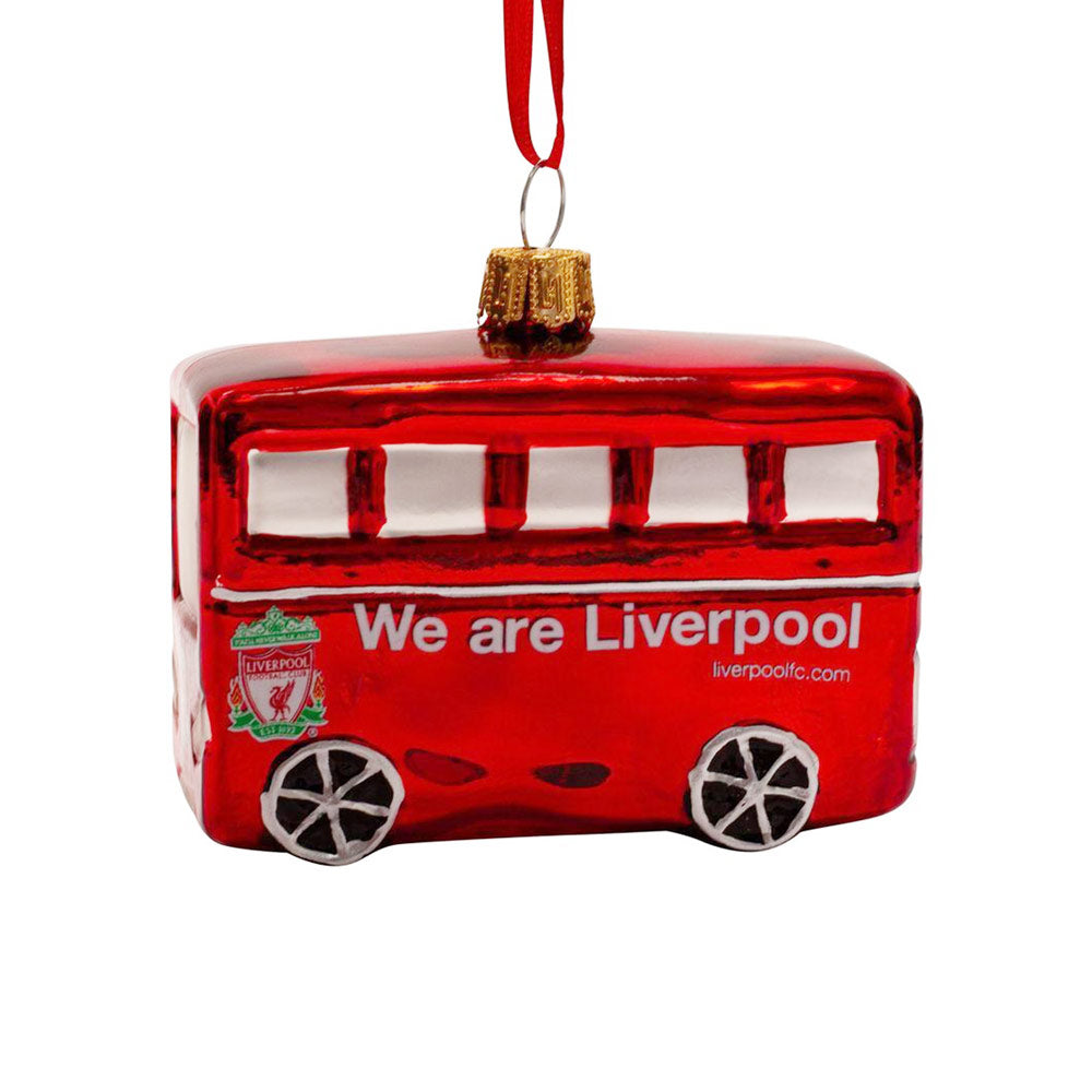 LFC Team Bus Glass Christmas Bauble - Supersports Thailand Supersports Thailand
