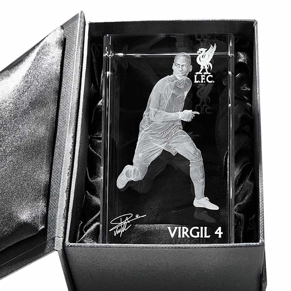 LFC Virgil Van Dijk Glass Cube - Supersports Thailand Supersports Thailand