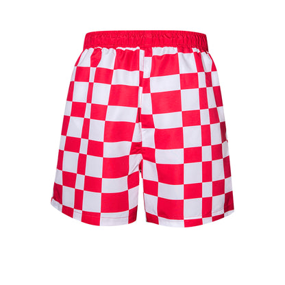 LFC Check กางเกงลำลองขาสั้นผู้ชาย