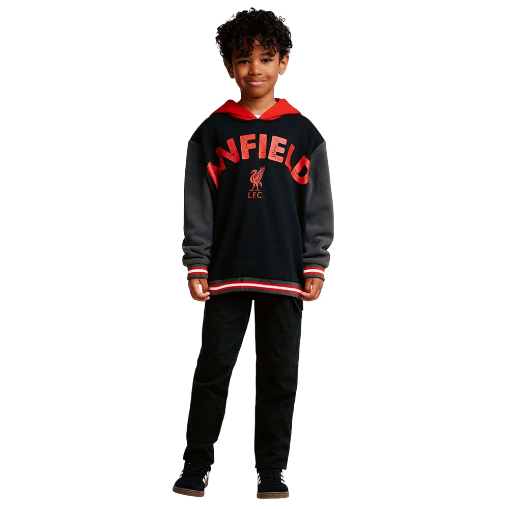 LFC Panelled Sweat Fleece เสื้อฮู้ดเด็ก Supersports Thailand