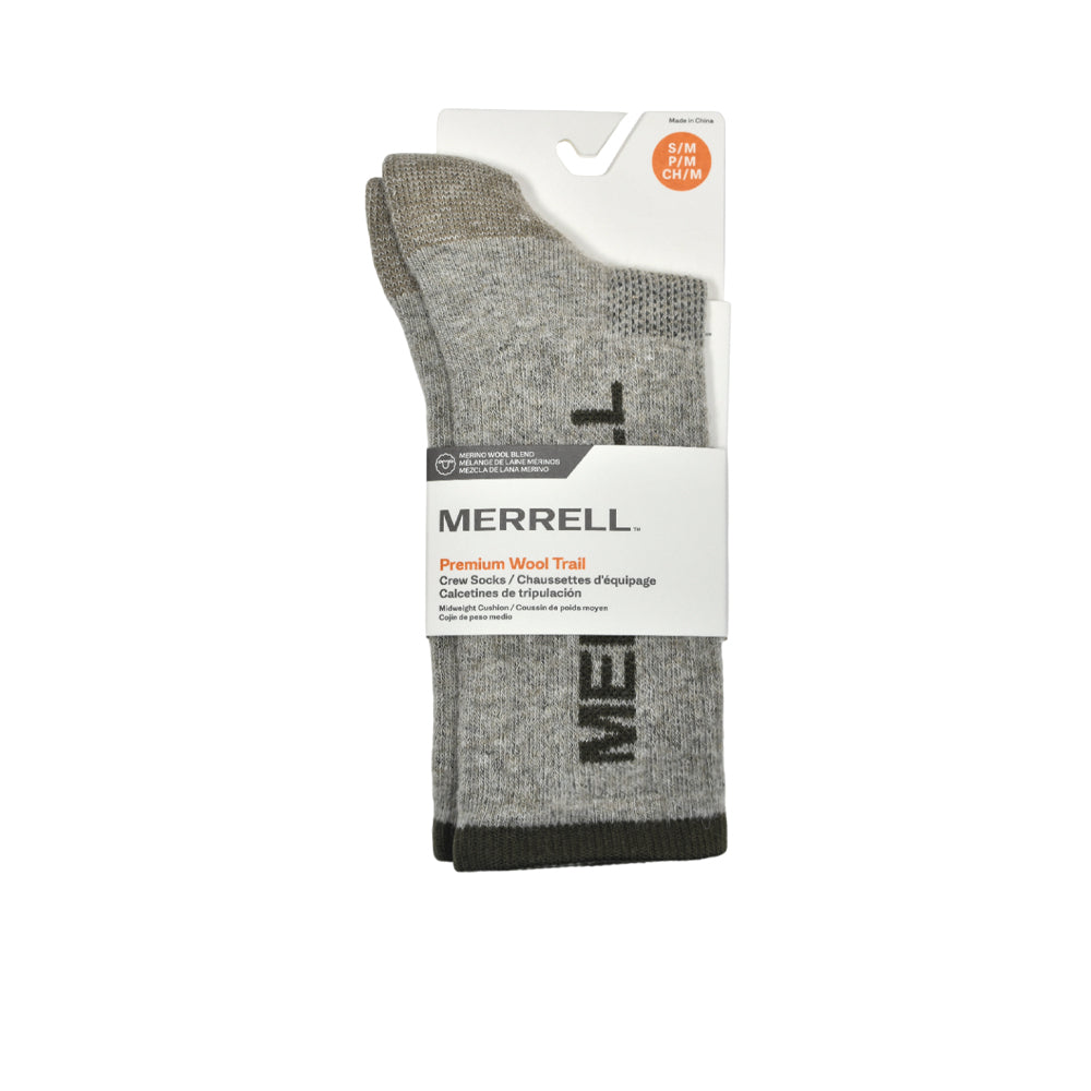 MERRELL Premium Wool Trail Crew Unisex Socks - Supersports Thailand