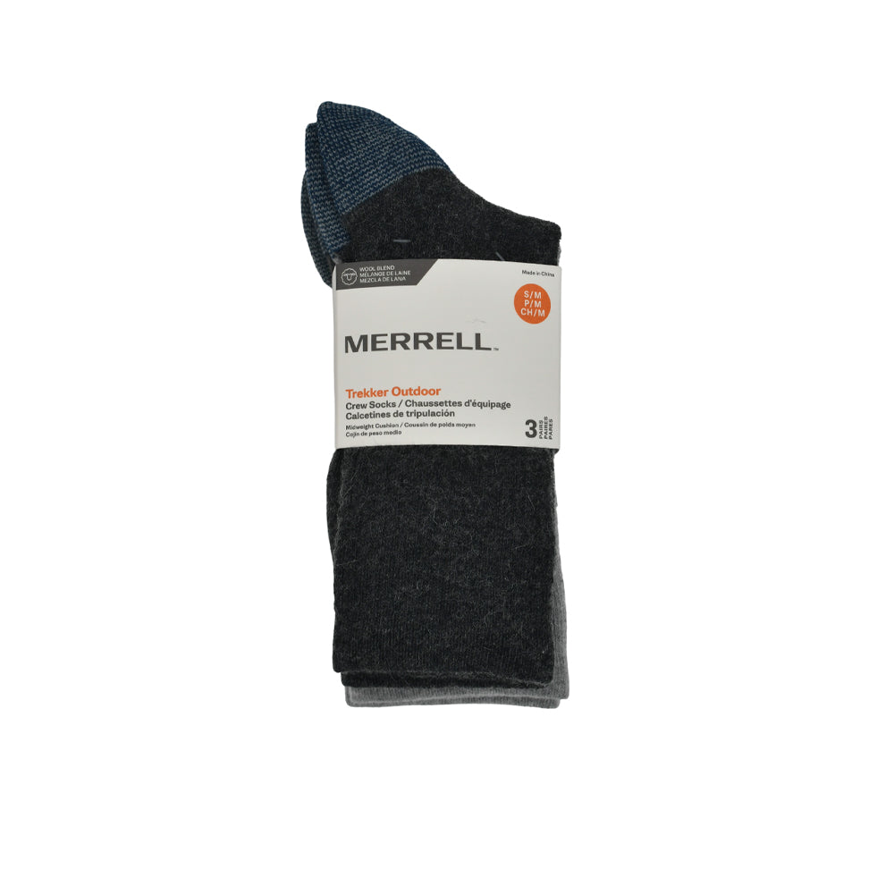 MERRELL Trekker Outdoor Crew Unisex Socks (3 Pack) - Supersports Thailand Supersports Thailand