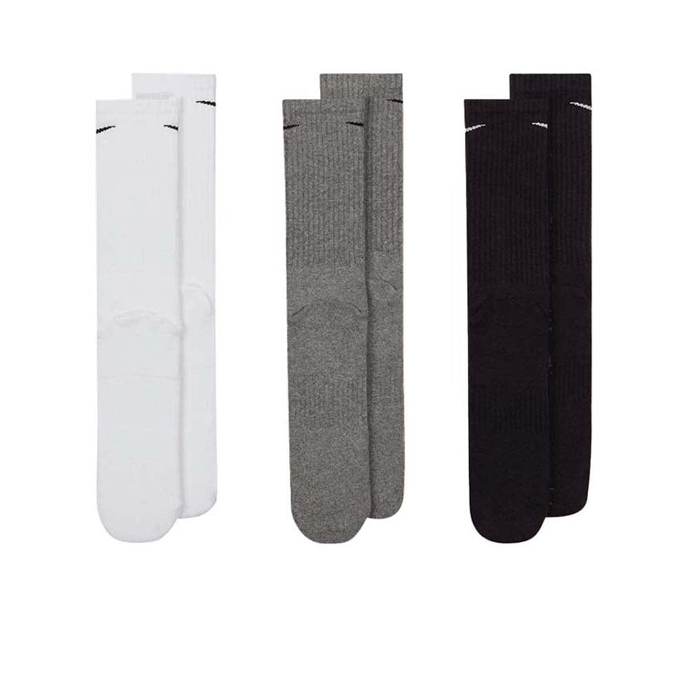 NIKE Everyday Cushioned (แพ็ค 3 คู่) ถุงเท้าออกกำลังกายผู้ชาย