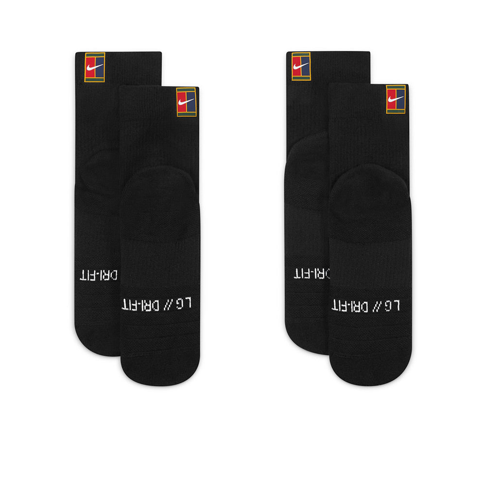 NIKE Court Multiplier Max Ankle Unisex Tennis Socks (2 Pairs)
