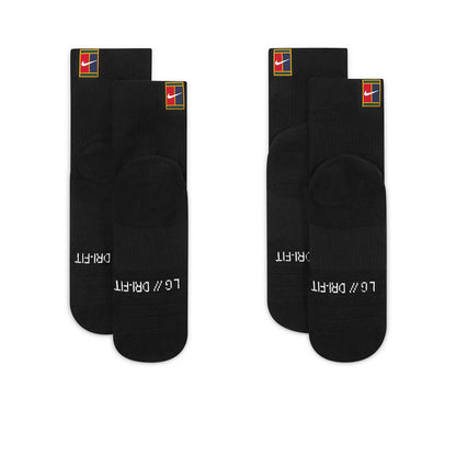 NIKE Court Multiplier Max Ankle Unisex Tennis Socks (2 Pairs)