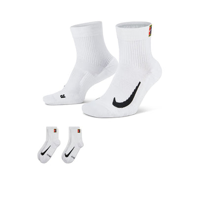 NIKE Court Multiplier Max Ankle Unisex Tennis Socks (2 Pairs)