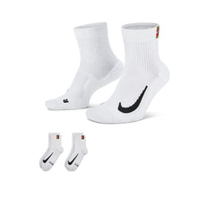 NIKE Court Multiplier Max Ankle Unisex Tennis Socks (2 Pairs)