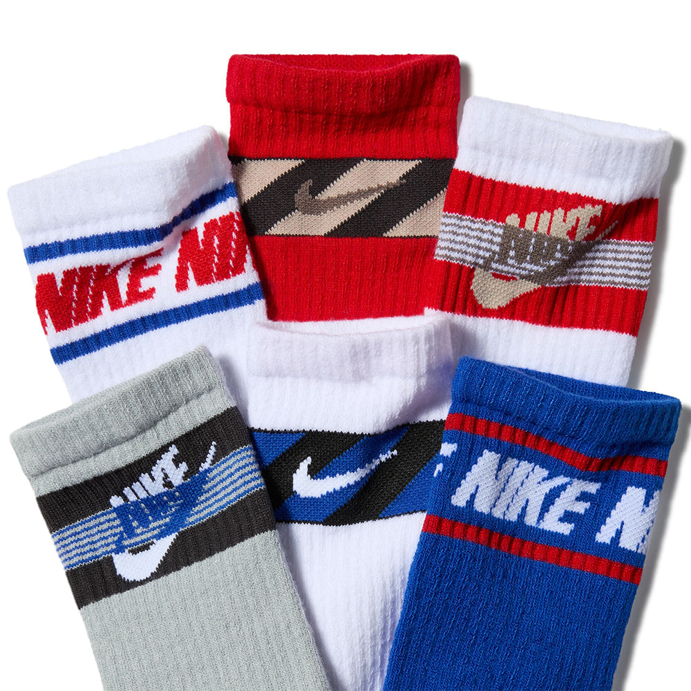 NIKE Everyday Crew Kids Socks (6 Pairs) Supersports Thailand