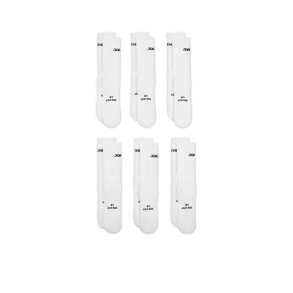 NIKE Jordan Everyday Crew Unisex Socks (6 Pairs) Supersports Thailand