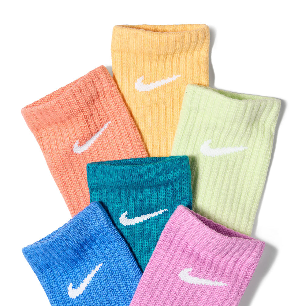 NIKE Everyday Crew Kids Socks (6 Pairs) Supersports Thailand