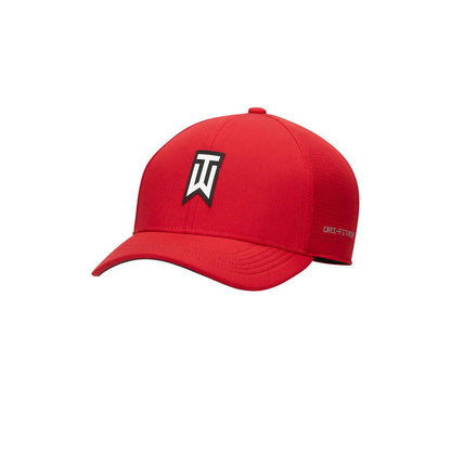 NIKE Tiger Woods Dri-FIT ADV Club Unisex Golf Cap สีแดง (Red) M/L (US SIZE)