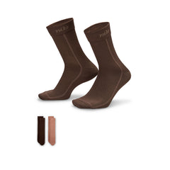 NIKE Everyday Plus Lightweight Crew ถุงเท้าผู้หญิง (แพ็ค 2 คู่)