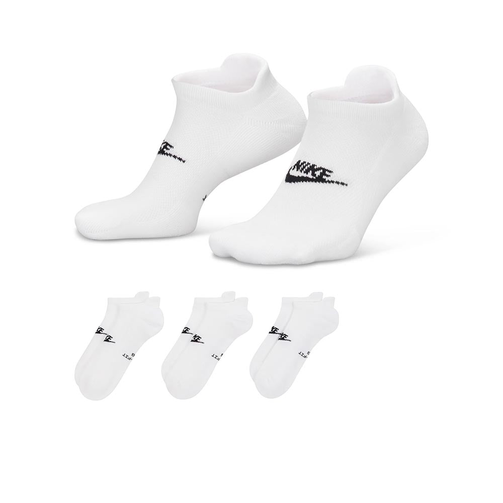 NIKE Everyday Elevated No-Show ถุงเท้าผู้ใหญ่ (แพ็ค 3 คู่) Supersports Thailand
