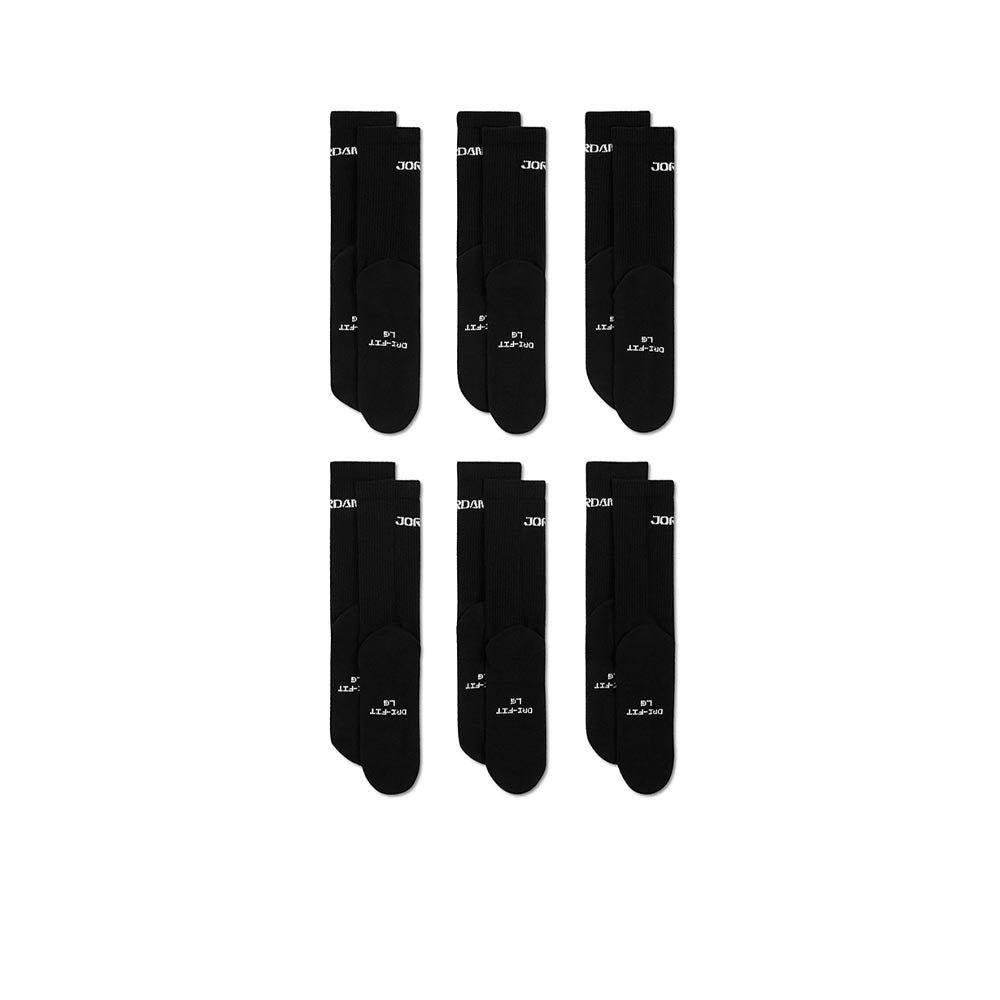 NIKE Jordan Everyday Crew ถุงเท้าผู้ใหญ่ (แพ็ค 6 คู่) Supersports Thailand