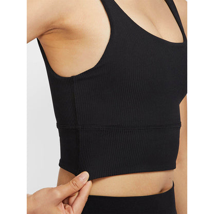 NIKE Zenvy Rib Light-Support Padded Longline Women's Sports Bra - Supersports Thailand