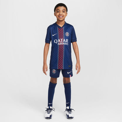 NIKE เสื้อแข่งเด็กทีมปารีส แซ็ง-แฌร์แม็ง ชุดเหย้า เกรด Stadium ฤดูกาล 2025/26